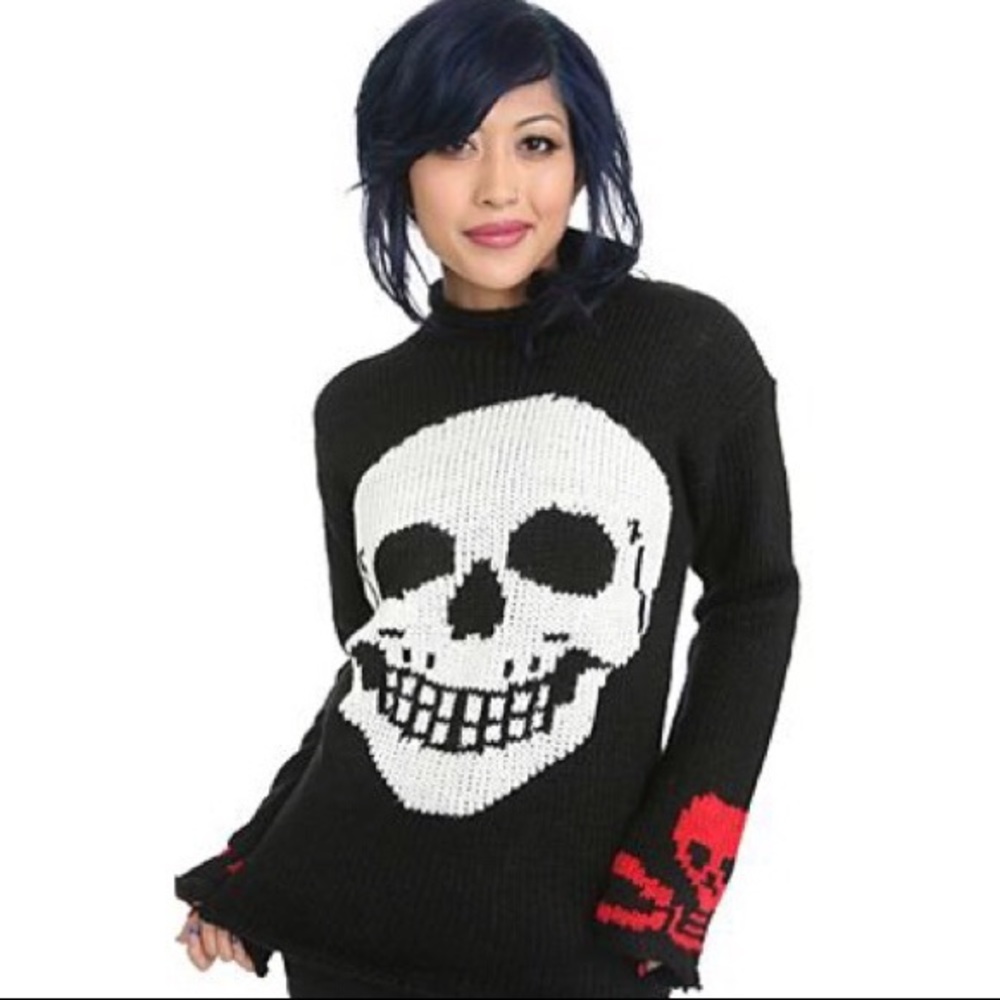 Tripp NYC Skull Sweater